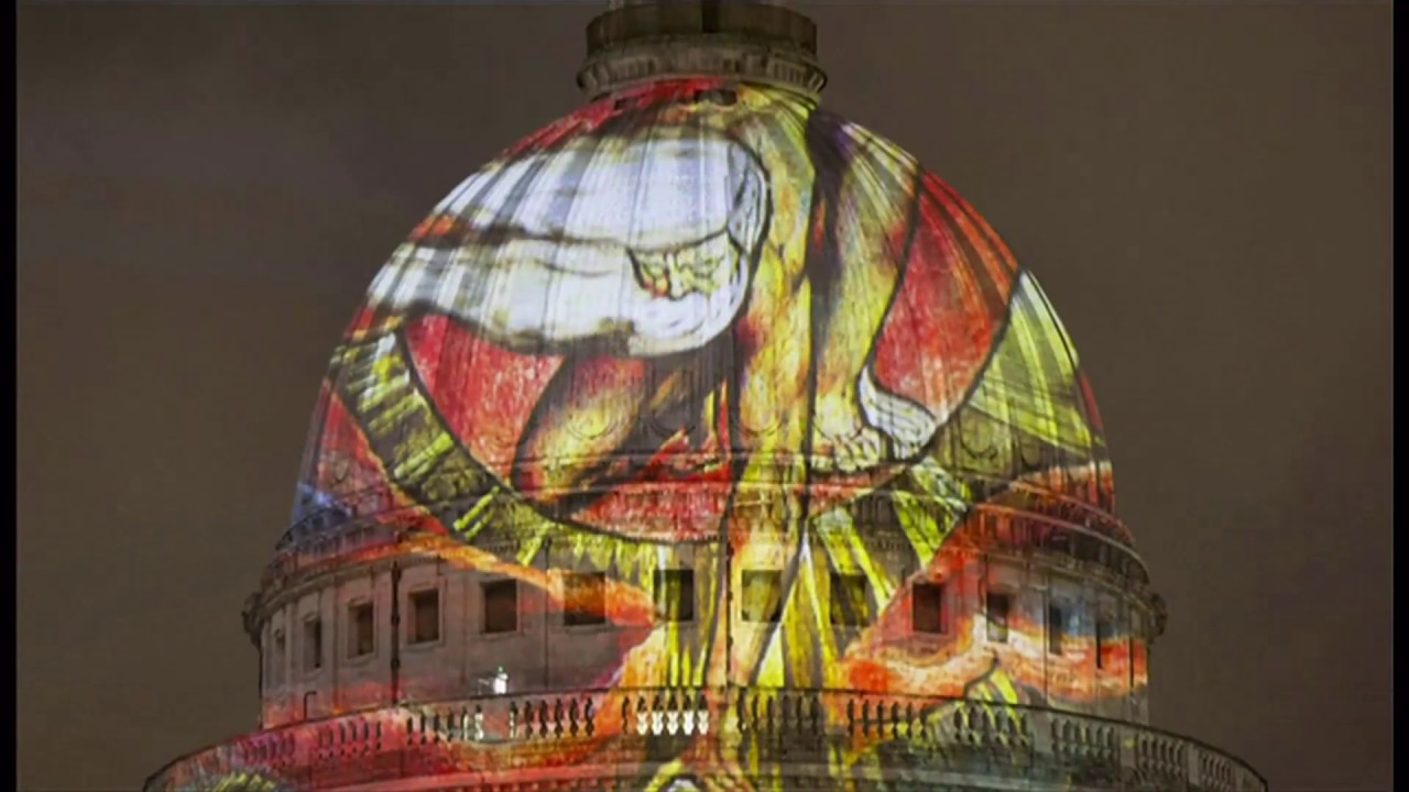 William Blake (St. Paul's Cathedral) projection (UK) - BBC London News ...
