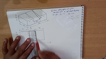 orthographic projection from isometric view (problem 5 solved)