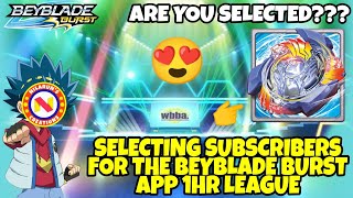 😨 Beyblade Burst App 1hr league selection || Selecting 🎉20 lucky subs🎉 with Random Comment Picker screenshot 4