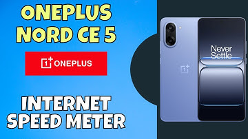 OnePlus Nord CE 5 Internet Speed Meter | Show Network Speed on Status Bar