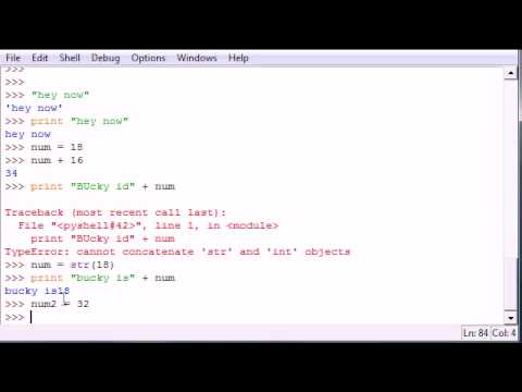 Python Programming Tutorial   7   More on Strings video x flv