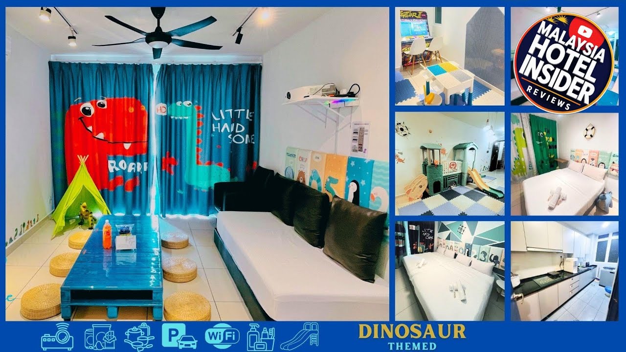 Dinosaur Themed Large Apartment | Johor Bahru, Malaysia | Hotel Review 🛏️