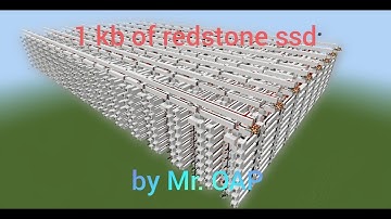 minecraft redstone 1kb ssd (showcase)