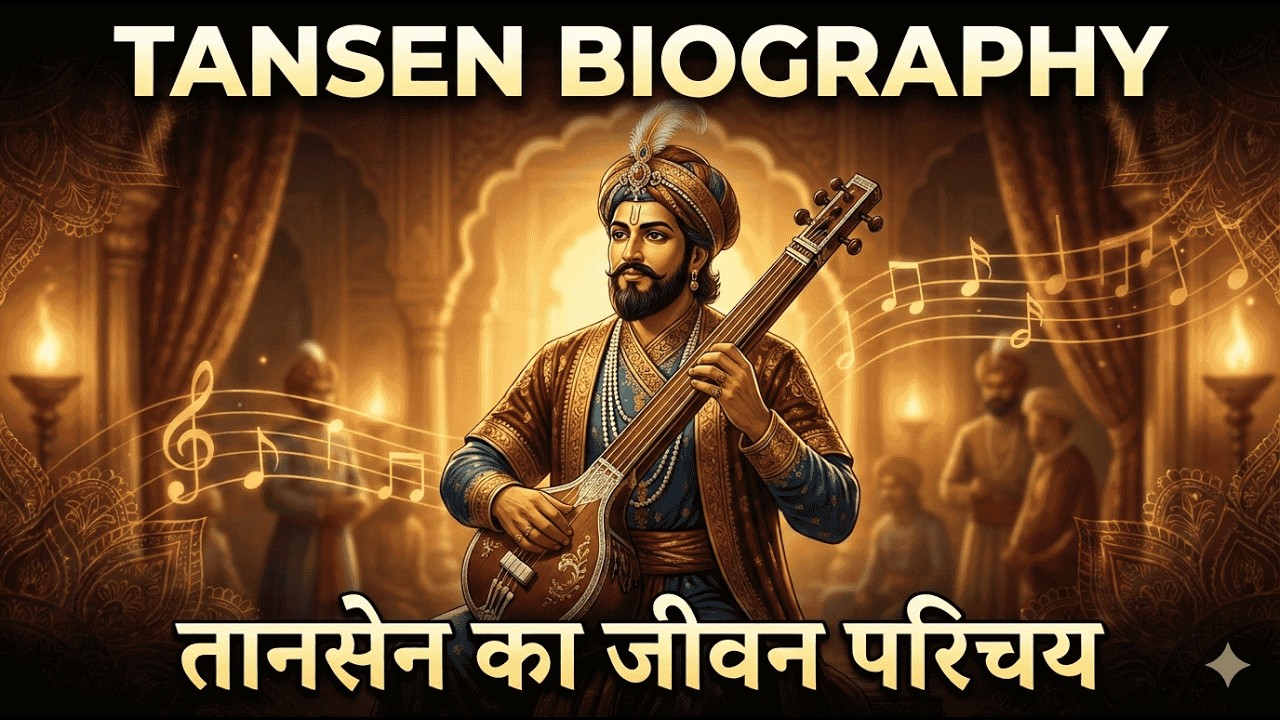 Taansen Tansen Biography | तानसेन का जीवन परिचय | Indian Classical Music Theory ...