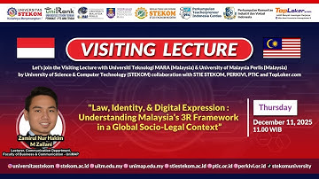 INTERNATIONAL VL : Law, Identity, & Digital Expression: Underst Malaysia’s 3R Framework - UniMAPDay4