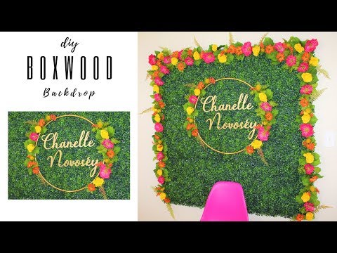 diy-boxwood-hedge-backdrop-🌷💖🌹-weddings,-birthday-party,-baby-shower,-floral-wall-decor