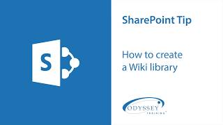 SharePoint tip: How to create a Wiki library