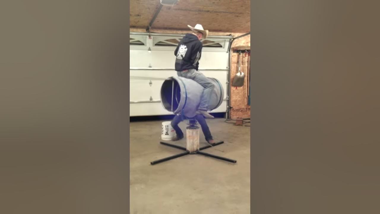 Homemade bucking bull YouTube