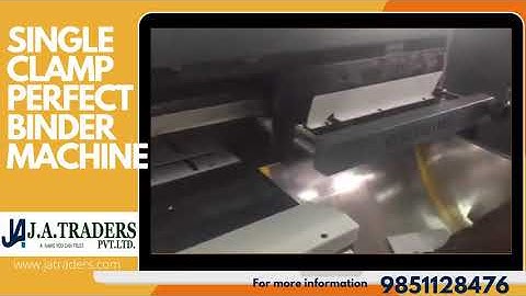 SINGLE CLAMP PERFECT BINDER MACHINE || J.A.TRADERS