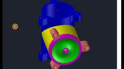 make a body of 3d valve in autocad