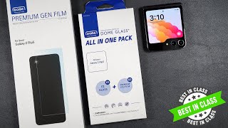 Galaxy Z Flip 5 Whitestone All in one pack & Premium Gen Film  - Scratch & Drop TESTS Included