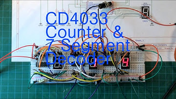 CD4033 0 to 999 Decade Counter with Ripple Blanking