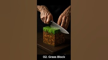 Cutting Minecraft Magma & Grass in Real Life | AI ASMR #Shorts #shortvideo #asmr #calm #satisfying