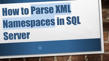 How to Parse XML Namespaces in SQL Server