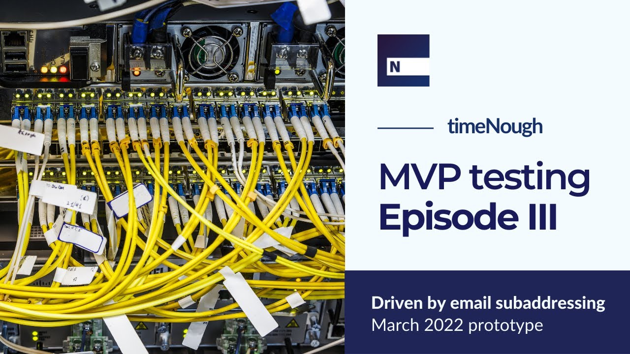timeNough MVP: Episode III – Driven by email subaddressing