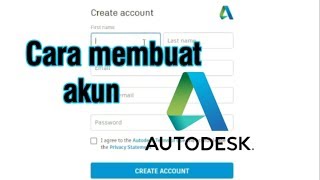 cara mendaftar atau membuat akun autodesk