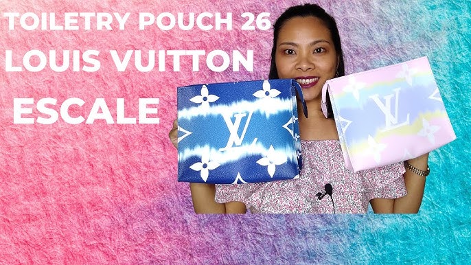 Louis Vuitton Toiletry Pouch 26 LV Escale Bleu in Coated Canvas/Cowhide  Leather with Silver-tone - US