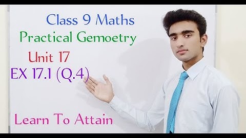 Construct a right-angled isosceles ∆ | Ex 17.1 (Q.4) | Class 9th Maths | Learn to Attain