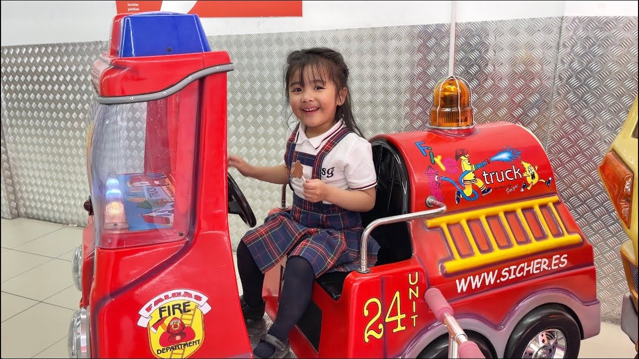 Riding a Fire Truck - YouTube