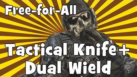 COD Ghosts: Tac Knife + Dual Wield Gameplay - Knifing is BACK!!