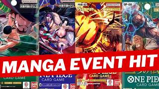 First Manga Event Hit - opening OP-08 OP-10 OP-12 OP14 PRB-02 packs #onepiececardgame #onepiece