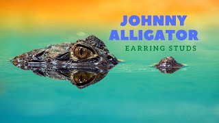 Johnny Alligator earring studs