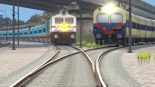 DID YOU EVER SEEN A MEMU TRAIN OVERTAKE THE HUMSAFAR EXPRESS - BeamNG.Drive