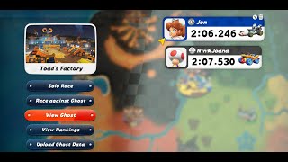 Mario Kart World - Time Trials - Toads Factory
