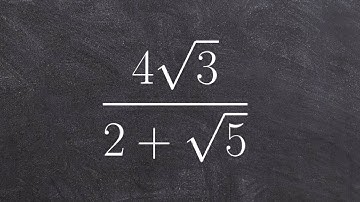Simplifying a rational radical by multiplying by the conjugate