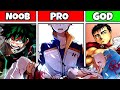 NOOB vs PRO vs GOD - Anime Main Characters