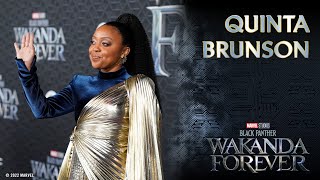 Abbott Elementary's Quinta Brunson At The Premiere Of Black Panther: Wakanda Forever
