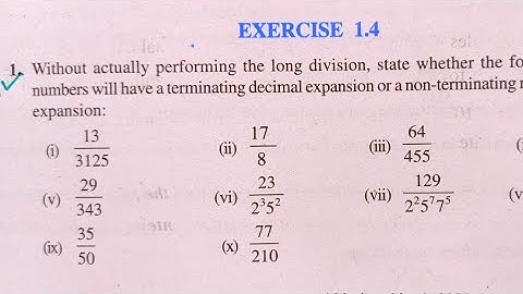 CLASS 10th Chapter 1 REAL NUMBERS EXERCISE 1.4 NCERT SOLUTIONS | EX 1.4 CLASS 10 | CLASS 10
