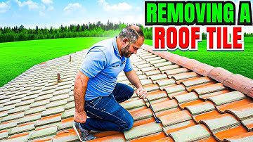Remove a roof tile without breaking it