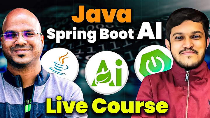 Java Spring Boot AI Live Course