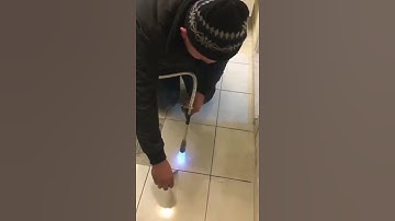 Amazing Tile Removal By Heating #shorts