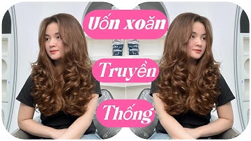 mềm hóa truyền thống uốn xoăn bung trên nền tóc yếu
