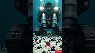 Giant robots are vacuuming the ocean floor for battery metals! 🌊🤖 #DeepSea #Tech #Future