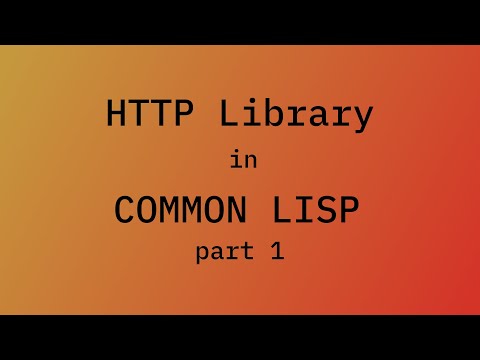 Video: Common Lisp o'rganishga arziydimi?