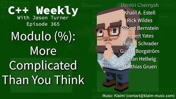 C++ Weekly - Ep 365 - Modulo (%): More Complicated Than You Think