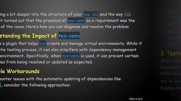 Resolving tox Dependency Issues with setuptools in Python Environments