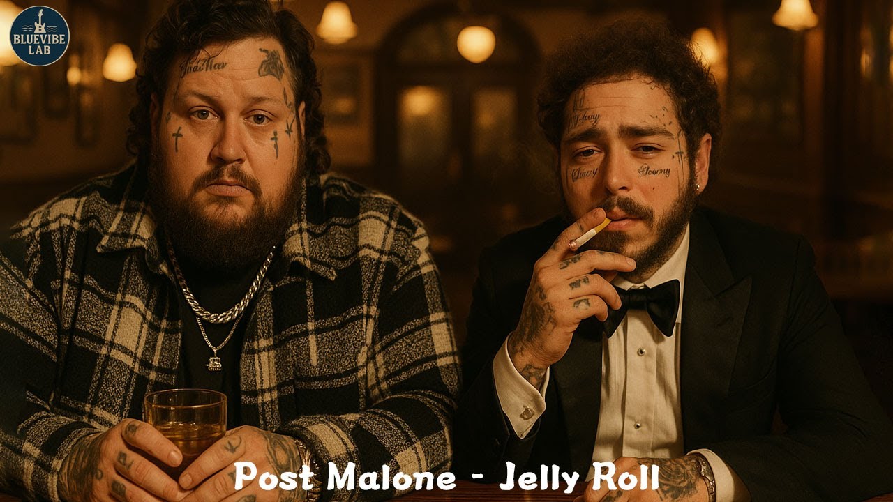 Jelly Roll x Post Malone – Dark Modern Blues Rap Vibes for Late-Night Souls | If Rappers Made Blues