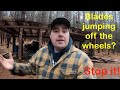 Stopping Sawmill Blade from Jumping Off