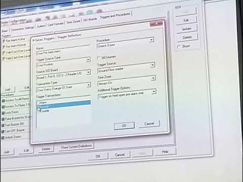 Trigger and Procedure configuration in Honeywell Winpak - YouTube