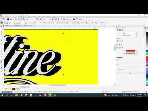 Corel Draw Tips u0026 Tricks Outline around this font and how to do it