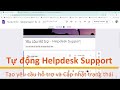 Apps Script - Tự động quy trình Yêu cầu hỗ trợ - Helpdesk Support