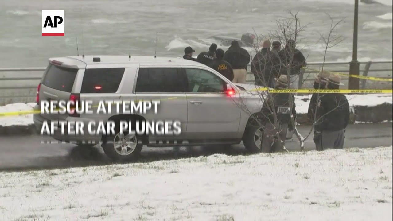 Rescue attempt after car plunges near Niagara Falls YouTube