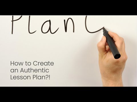 How to Create an Authentic Lesson Plan?! - YouTube