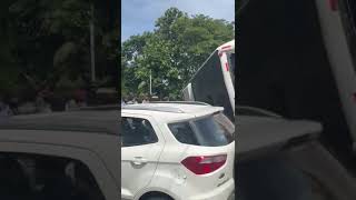 Several People Were Injured After A Private Bus Crashed Into A Signal Post In Kochi