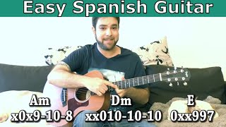 lesson: easy spanish-style music - without knowing scales! (guitar tutorial w/ tab)
