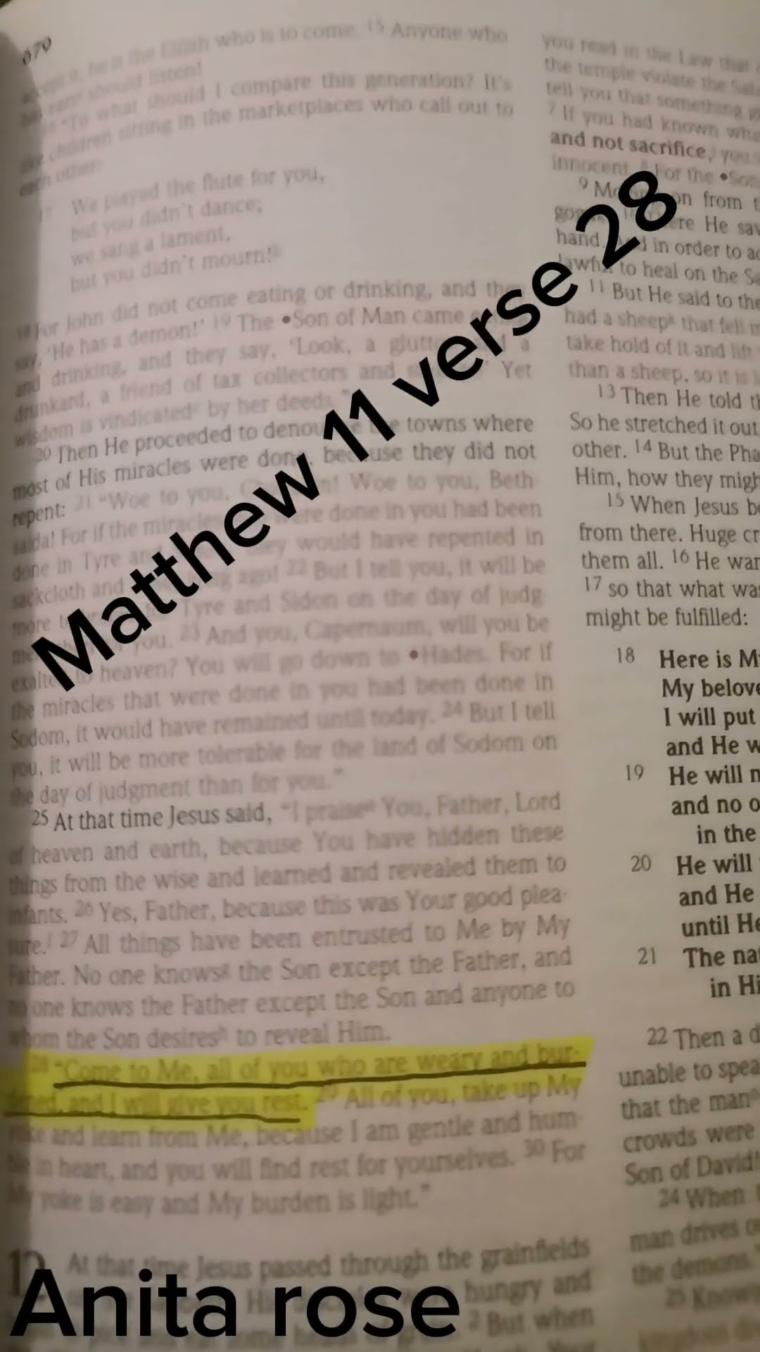 Matthew 11 Verse 28 Verse Of The Day YouTube Matthew 11 Verse 28 Verse Of The Day YouTube